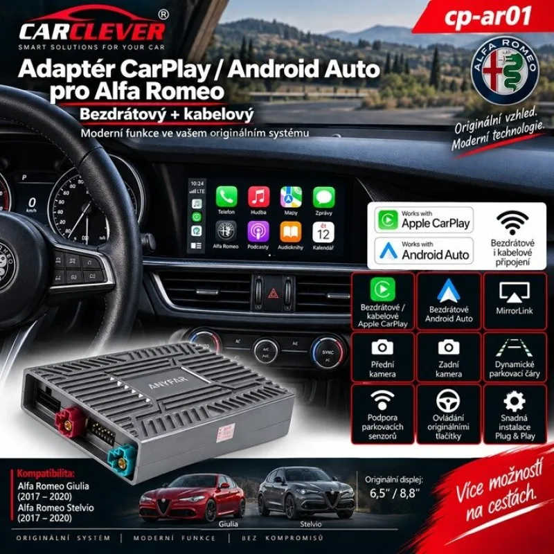 Adaptér CarPlay/Android Auto Alfa Romeo cp-ar01