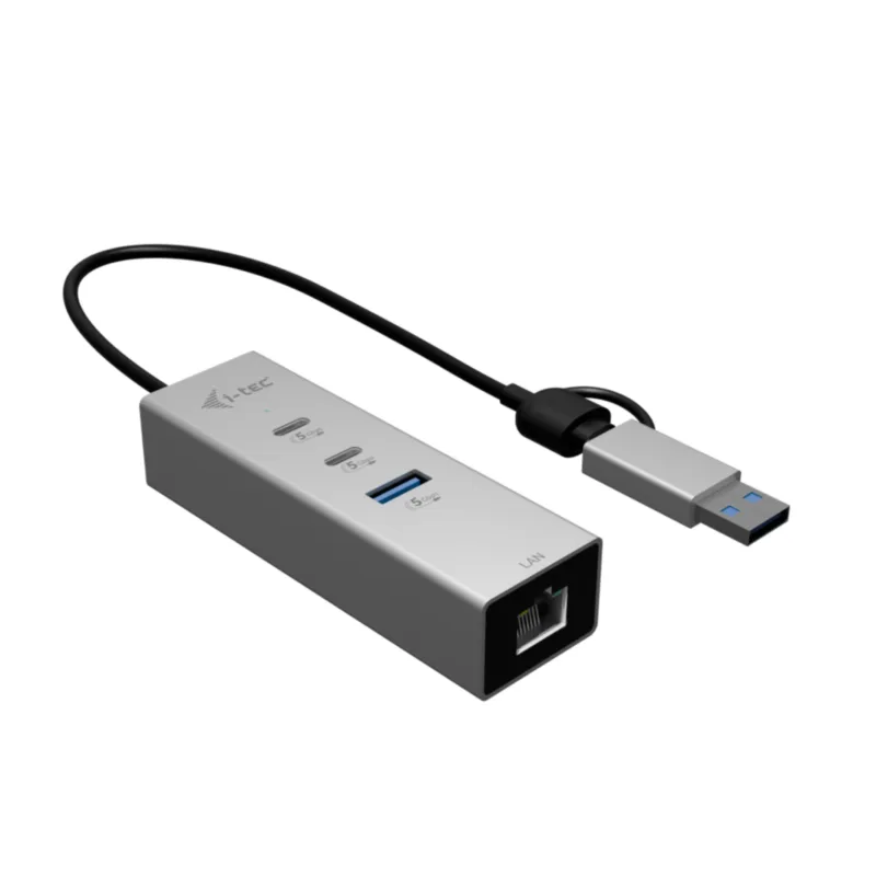 i-tec USB-C/USB-A Metal HUB 3 (2x USB-C, 1x USB-A) Port + 2.5GLAN CAMETALG325HUB