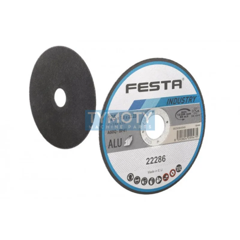 Kotúč rezný na hliník 125x1x22,2 mm, FESTA INDUSTRY 22286