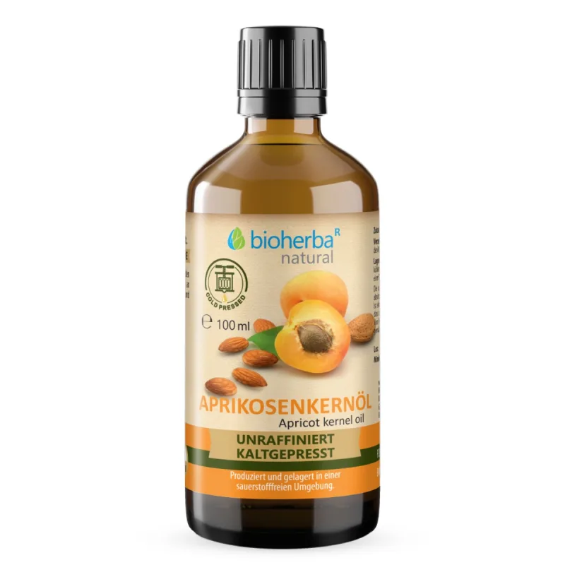 Bioherba Marhuľový olej z jadier lisovaný za studena - 100 ml -