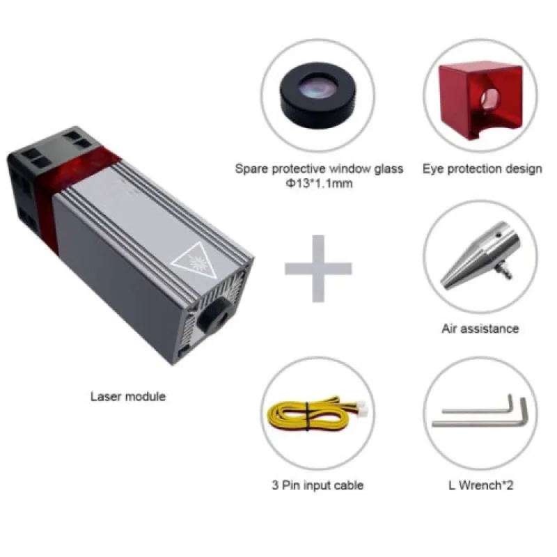 ZONEWAY 80W AIR laserový řezací gravírovací modul - 80W (80 000mW) modul