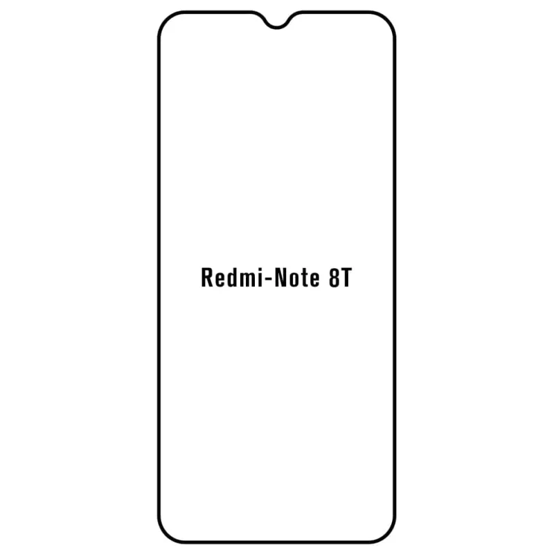 Sunshine Xiaomi Redmi Note 8T Predná Hydrogél ochranná fólia Strih: Predná 1, Typ fólie: Anti-Spy (Privacy)
