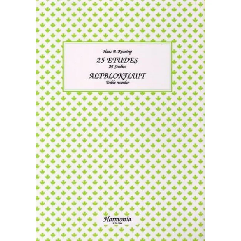 Harmonia 25 etud pro altovou zobcovou flétnu