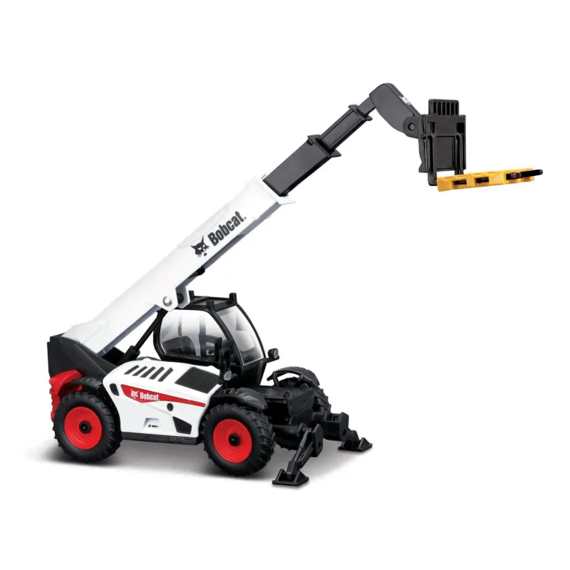 Bburago - Construction, Bobcat Teleskopický manipulátor s paletovými vidlami + paleta, 1:50