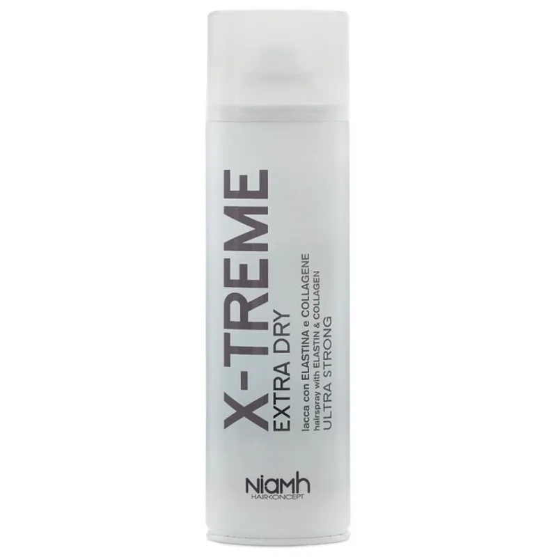 NIAMH HairKoncept X-Treme Extra Dry Hairspray 500ml - ultra silno tužiaci lak (zmrazovač)