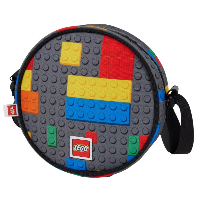 Meccano LEGO Colorful Bricks - okrúhla crossbody taška