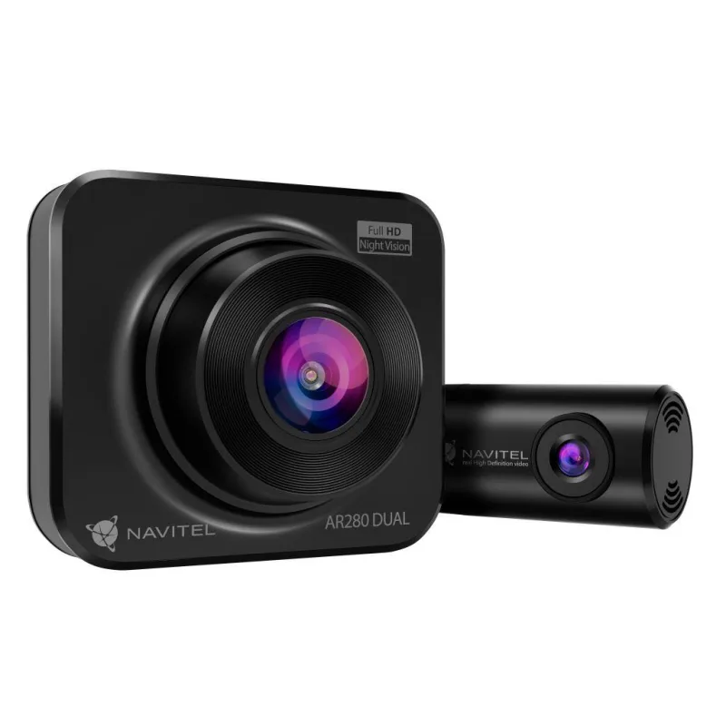 NAVITEL AR280 DUAL moderní kompaktní autokamera se zadní kamerou pro sledování situace za autem 8594181742320