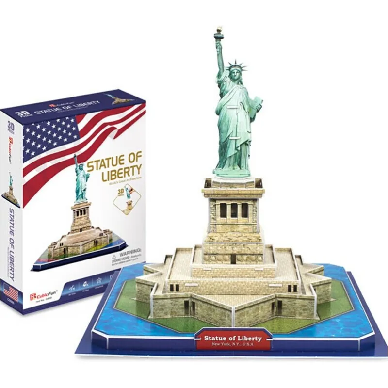 CubicFun 3D puzzle Socha Slobody 39 dielikov