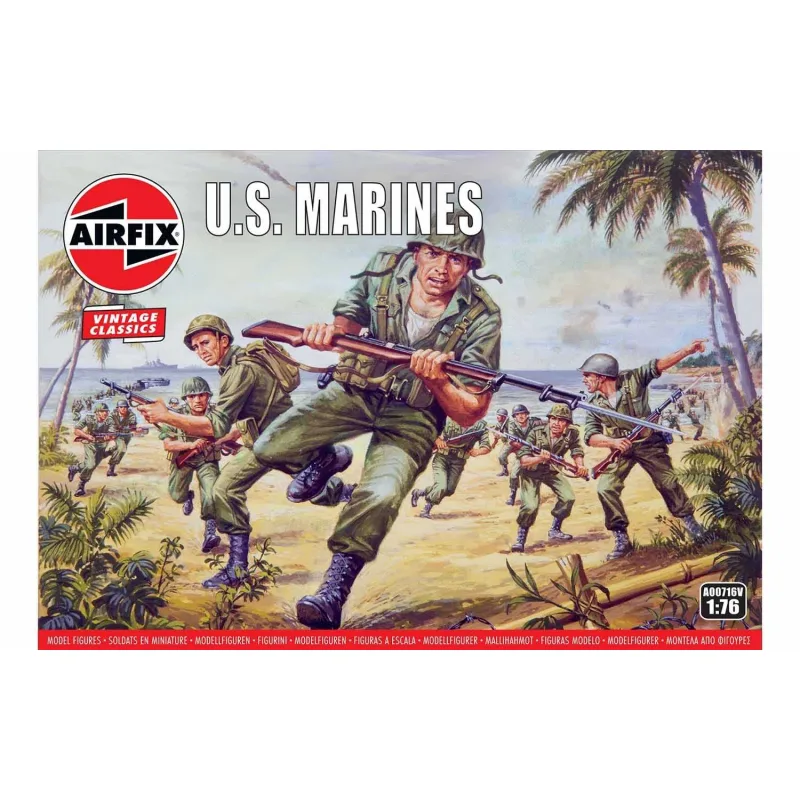 Airfix Classic Kit VINTAGE figúrky A00716V - US Marines (1:76)