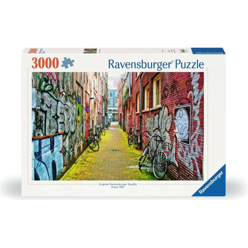 Ravensburger Puzzle Street Art v Amsterdame 3000 dielikov