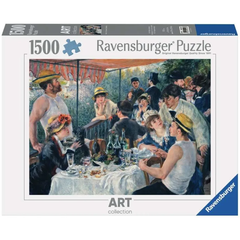 Puzzle Ravensburger 1500 dielikov Art Collection: A.Renoir - Raňajky veslárov