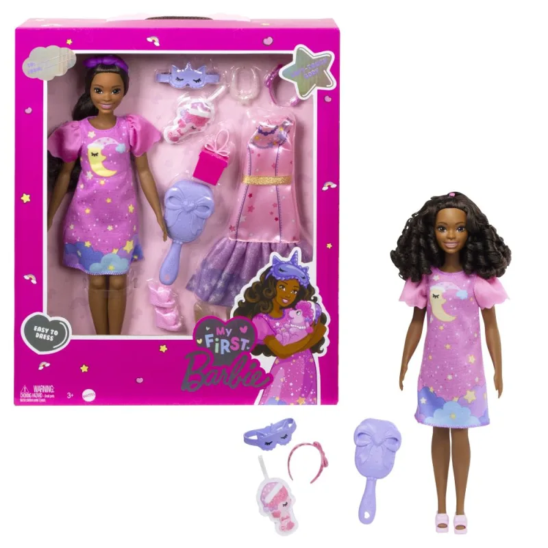 Mattel BRB MOJA PRVÁ BARBIA BÁBIKA DEŇ A NOC - RUŽOVÁ