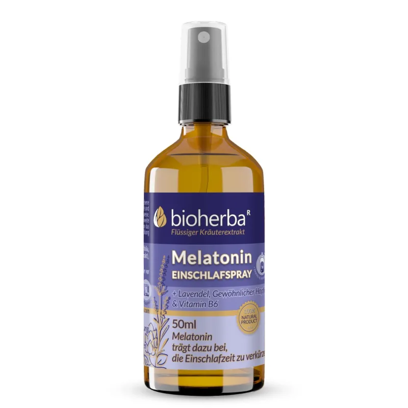 Bioherba Melatonín sprej na spanie s levanduľou, chmeľom a vitamínom B6 - 50 ml -