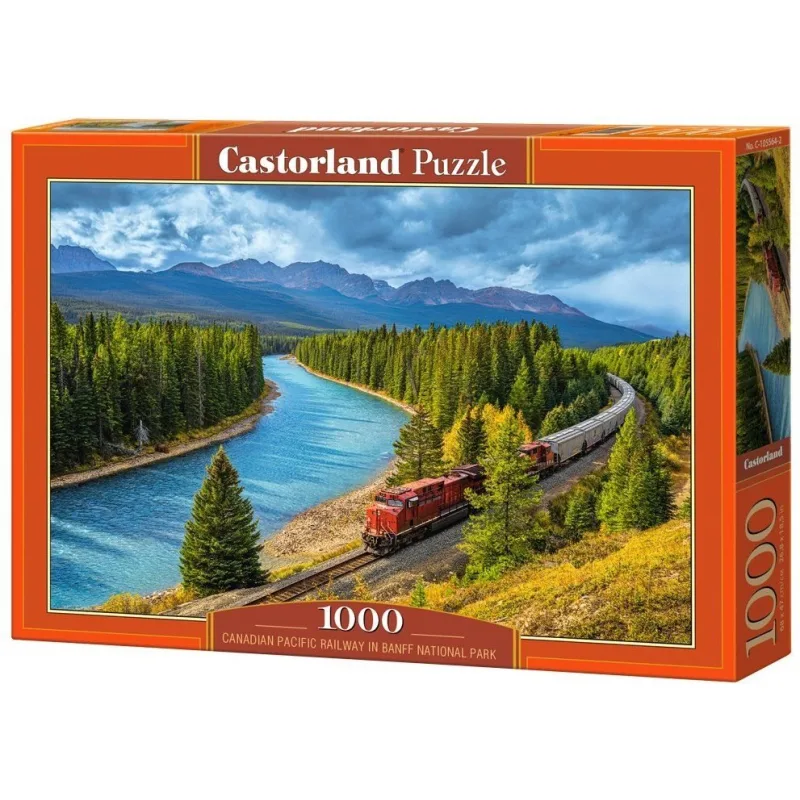 Puzzle Castorland 1000 dielikov Vlak v národnom parku Banff