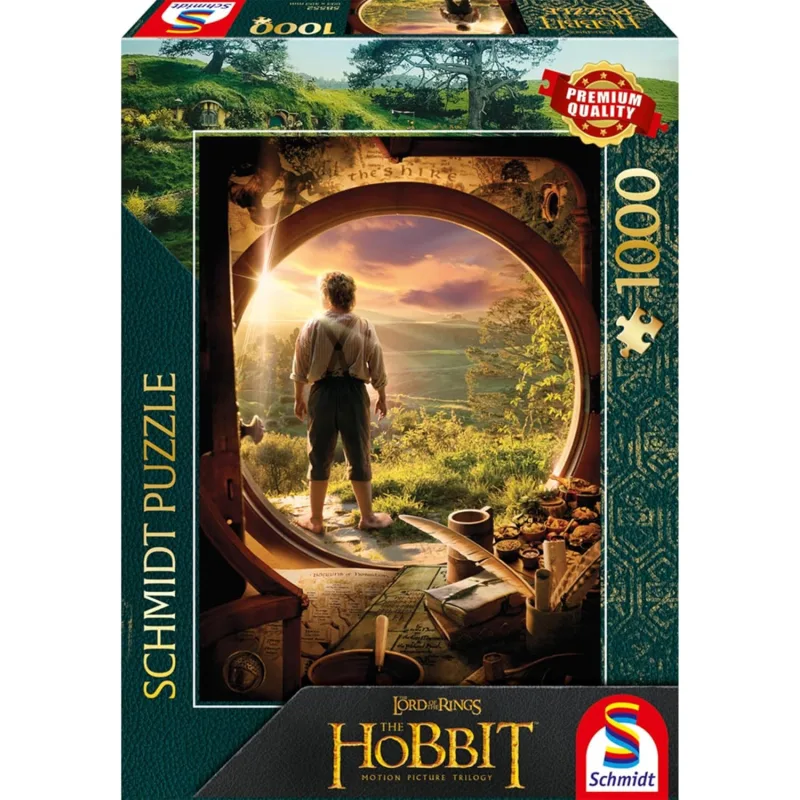 Puzzle Schmidt 1000 dielikov Hobit: Odchod z Dna vreca