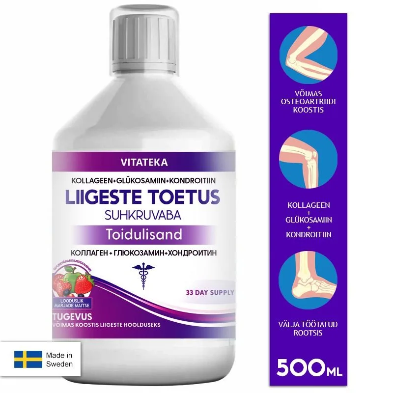 Vitateka Vitamínový komplex na kĺby – bez cukru – 500 ml –
