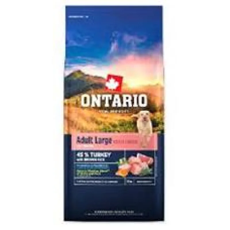 Ontario Large Weight Control Turkey & Brown Rice 12kg