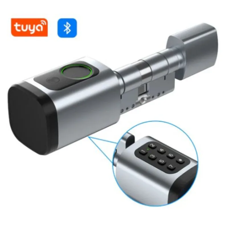 Chytrá dveřní vložka/klika Zoneway S2KF TUYA | PIN, RFID, otisk prstu, APP