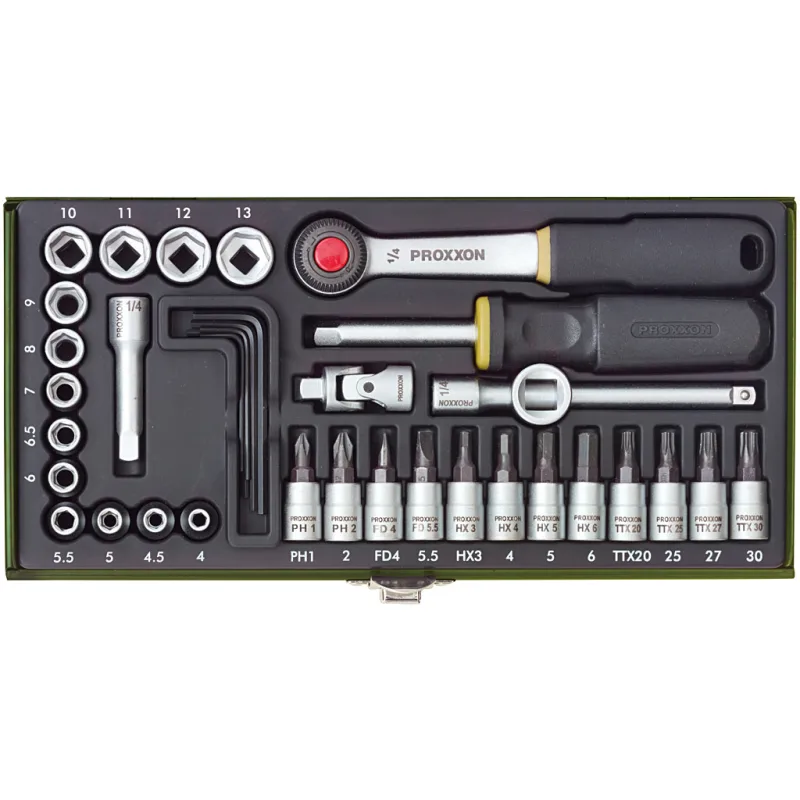 Gola sada PROXXON 36-dielna 1/4" 23080