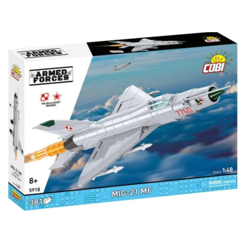 Cobi 5918 MIG-21 MF (Polsko / SSSR), 1:48, 381 kostek