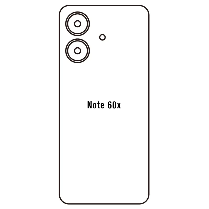 Sunshine Realme Note 60x Zadná Hydrogél ochranná fólia Strih: Zadná časť 2, Typ fólie: Matná