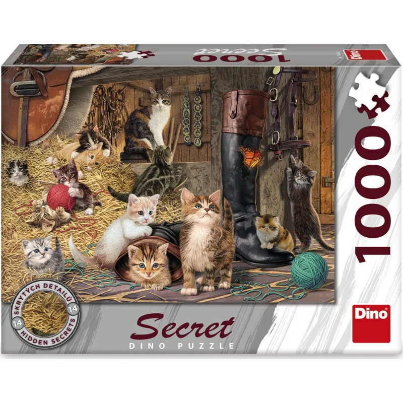 Dino Puzzle Secret Collection: Mačky 1000 dielikov