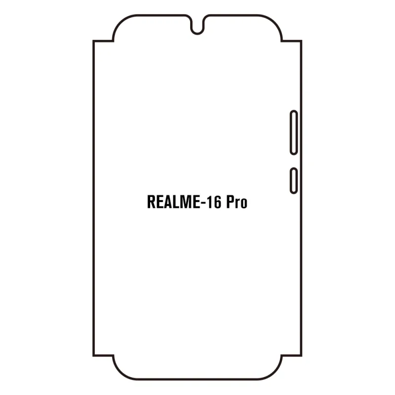 Sunshine Realme 16 Pro 5G Predná Hydrogél ochranná fólia Strih: Predná časť a rám, Typ fólie: Anti-Spy (Privacy)