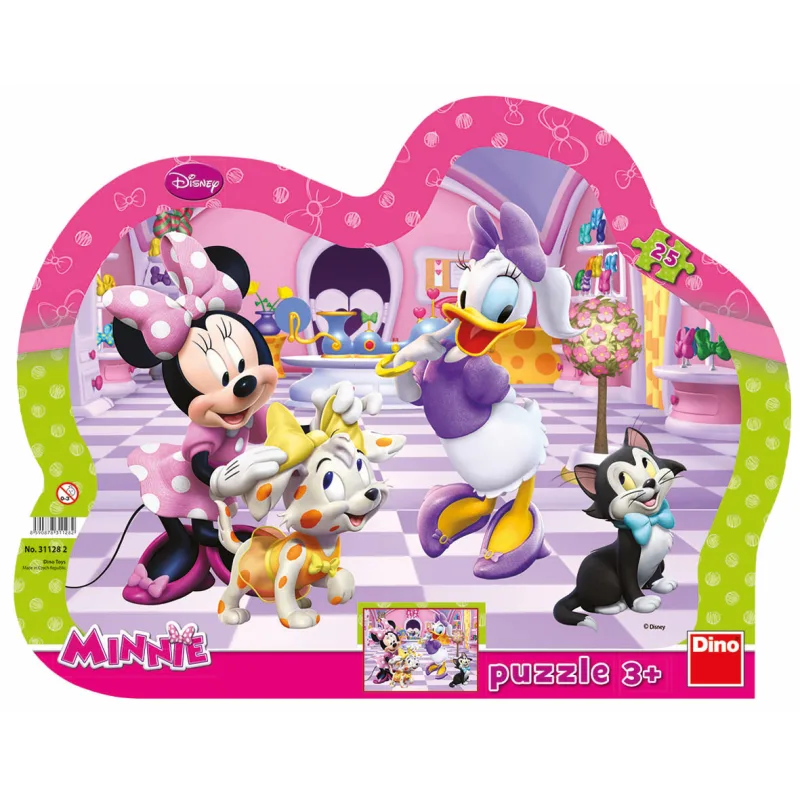 Dino Detské puzzle Disney WD Minnie a zvieratká 25D