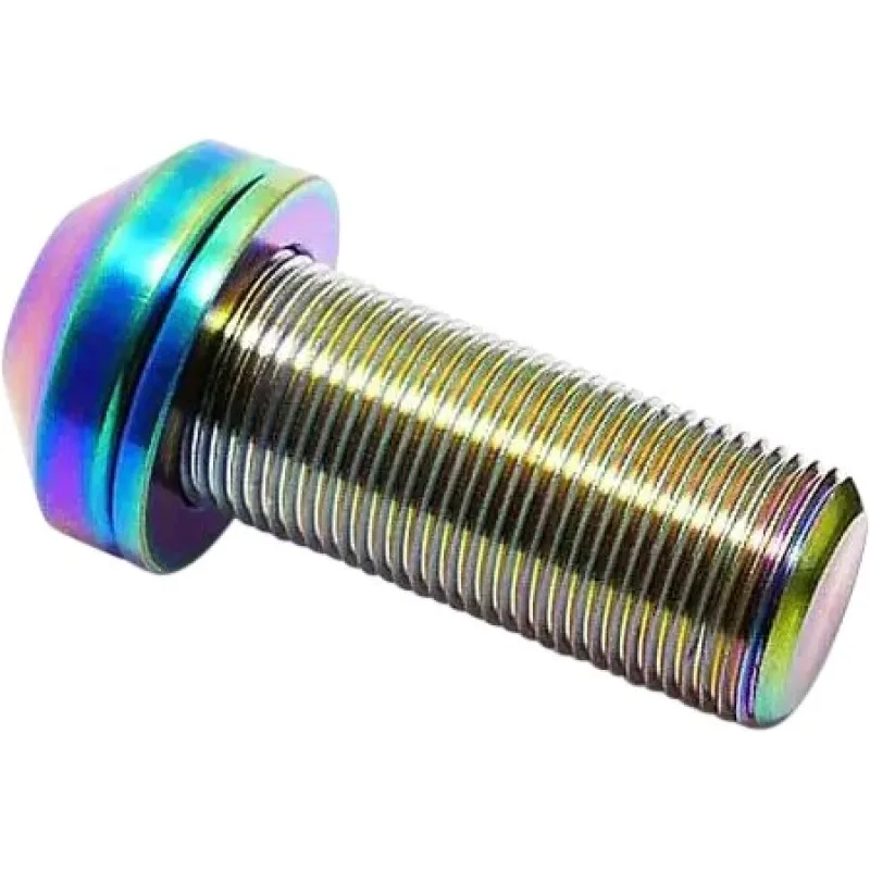 TLC 14x1mm Zadná Titanium BMX Hub skrutka (14mm|Rainbow)