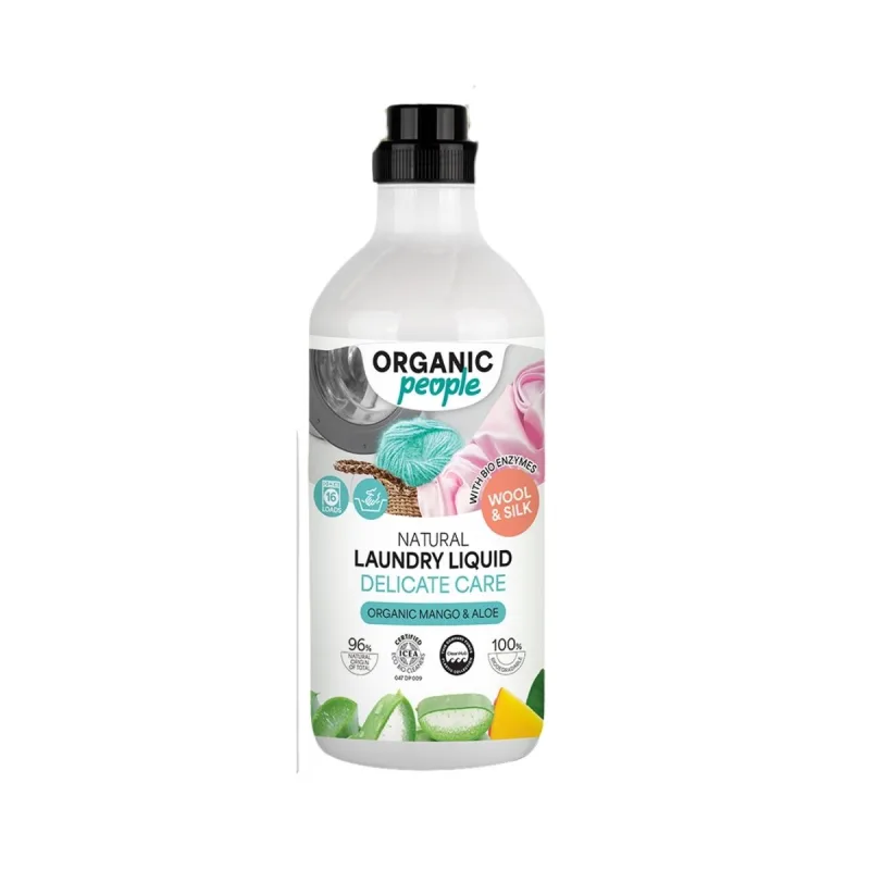 Organic People Prírodný prací gél na jemné prádlo - 1000 ml -
