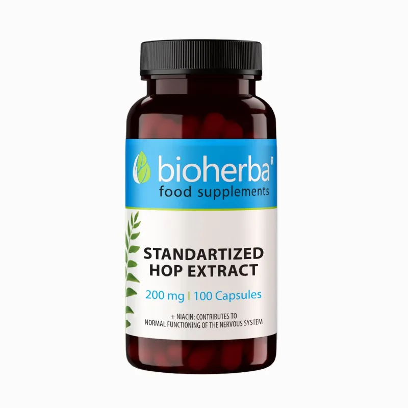 Bioherba Chmeľ extrakt 200 mg – 100 kapsúl –