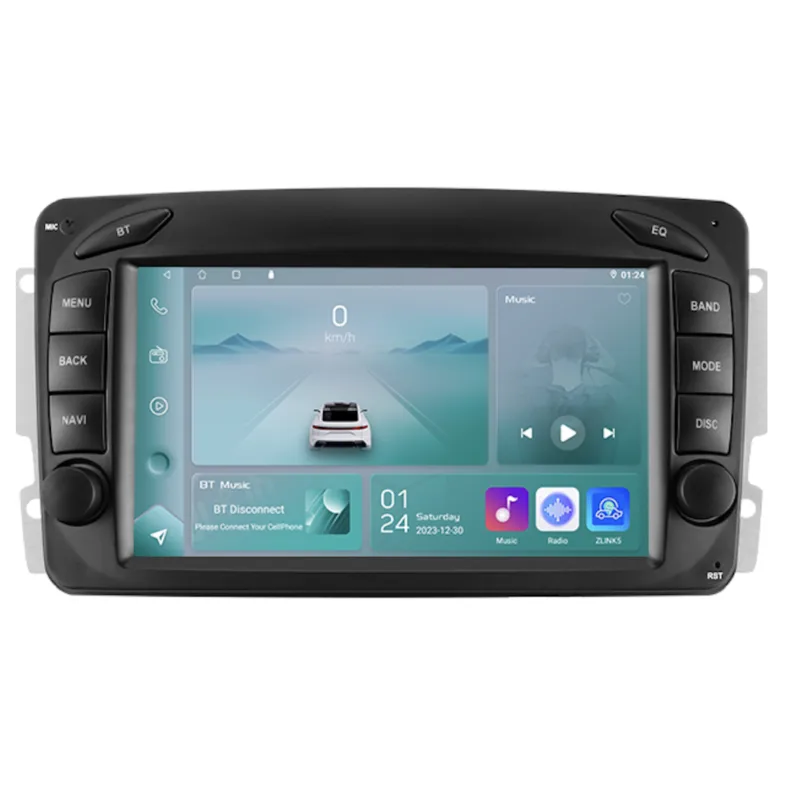 HIZPO BENZW2097001 Autorádio 7“ Android pro Mercedes-Benz W209 / Viano / Vito PW203 Výkonnostní varianta: P2BENZW20971CP (2+32GB) CHRP2BENZW20971CP