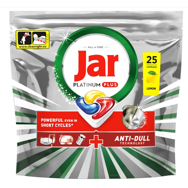 Jar Platinum Plus Lemon tablety do umývačky 25 ks