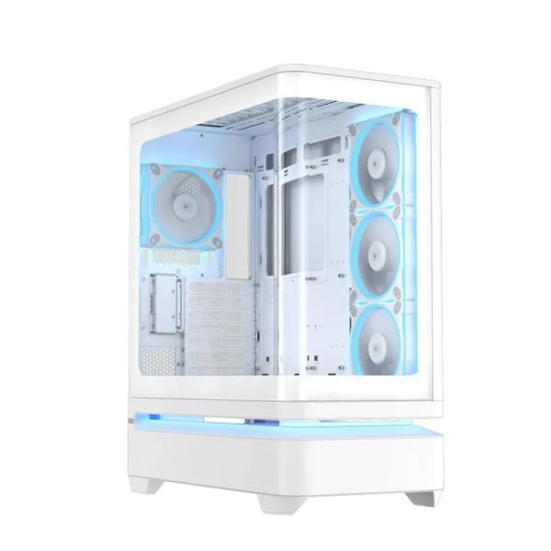 ASUS PRIME AP304 TG ARGB WHITE skrinka ATX 4x ARGB fan,biela 90DC0113…