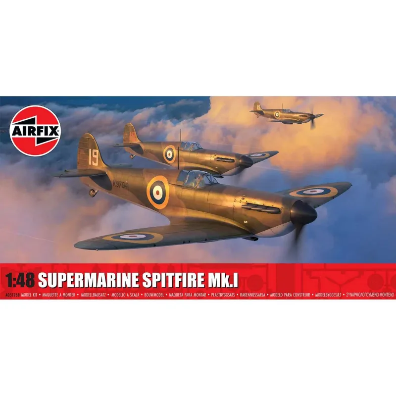 Airfix Classic Kit lietadlo A05126B - Supermarine Spitfire Mk.I (1:48)