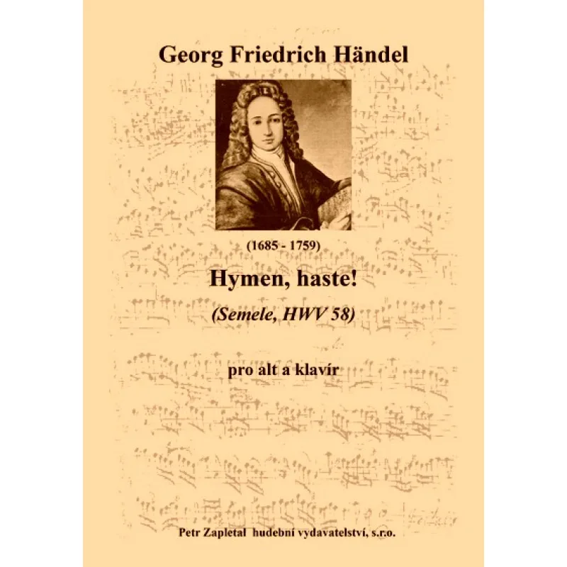 NotaNota Hymen, haste! (Semele, HWV 58) - klavírní výtah