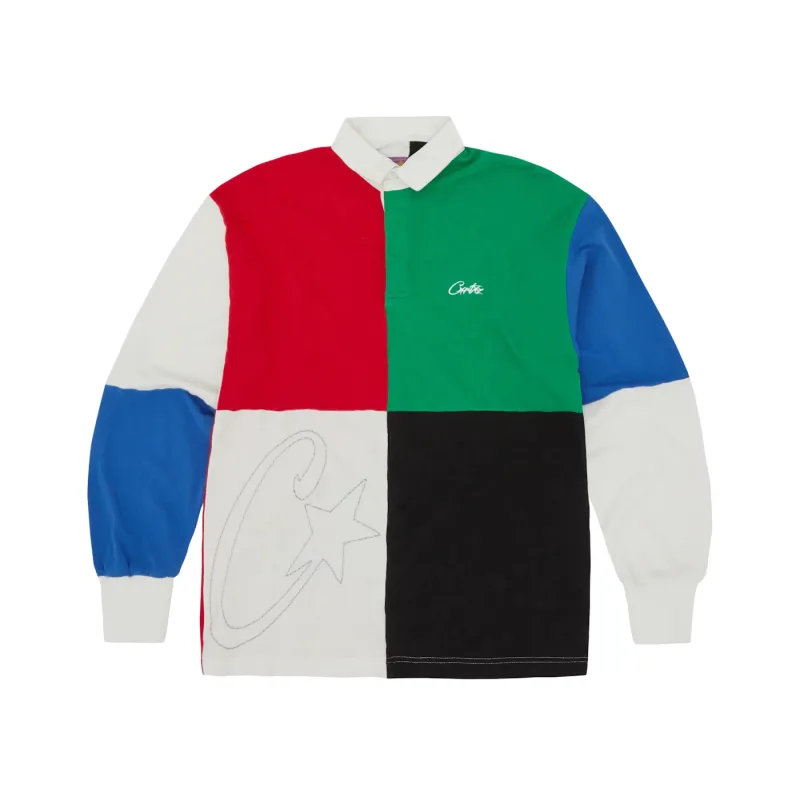 Corteiz C-Star Rugby Shirt Multi - M