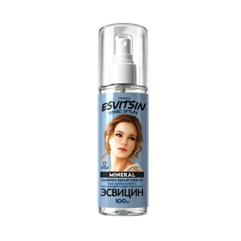 Vitateka Minerálne tonikum so šungitom a mumiom v spreji Esvitsin - 100 ml -