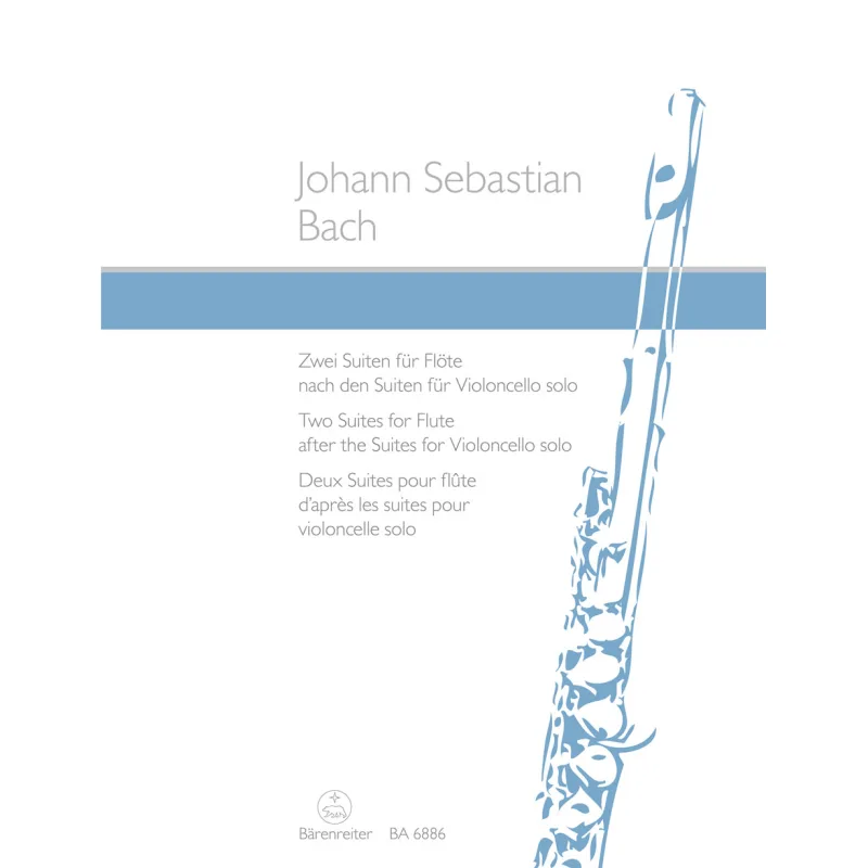 Bärenreiter Dvě suity pro flétnu podle violoncellových suit