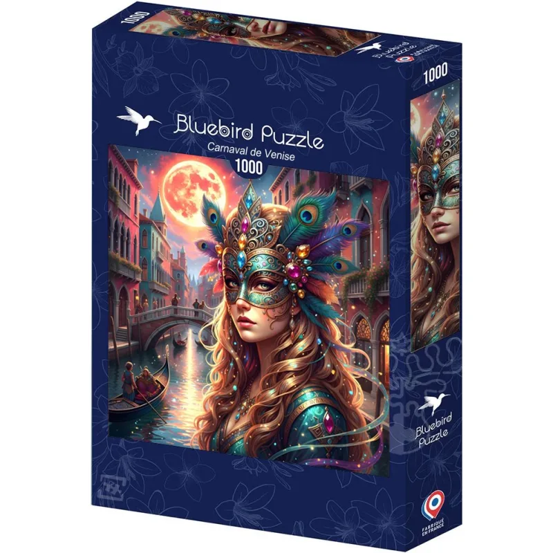 Štvorcové puzzle Bluebird 1000 dielikov Karneval v Benátkach