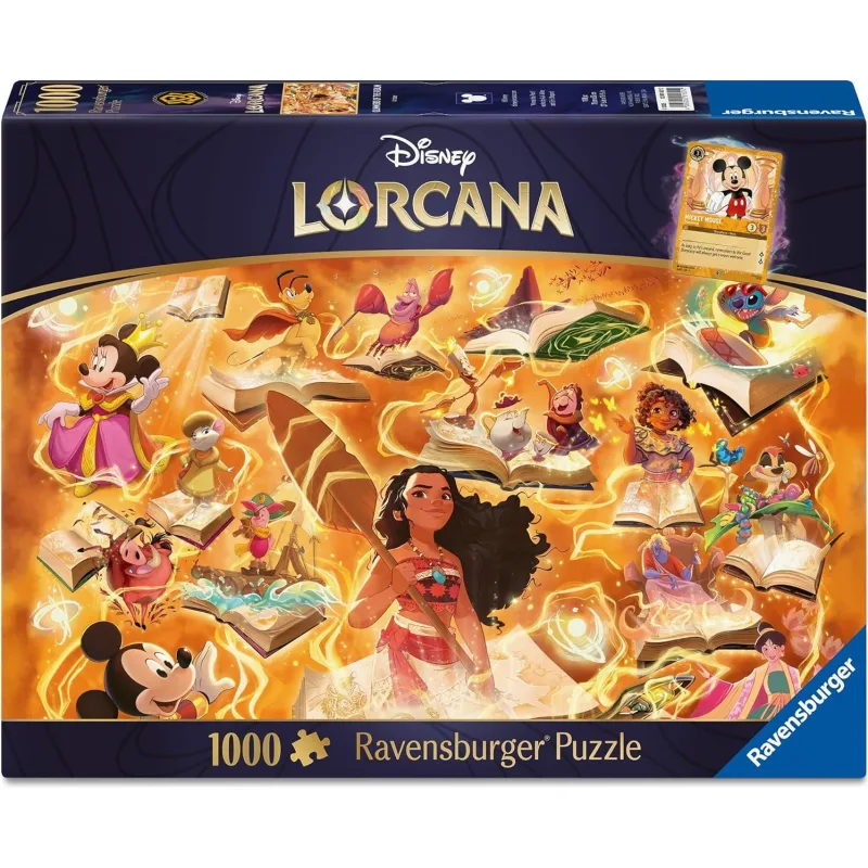 Puzzle Ravensburger 1000 dielikov Disney Lorcana Glimmers of the Realm: Amber