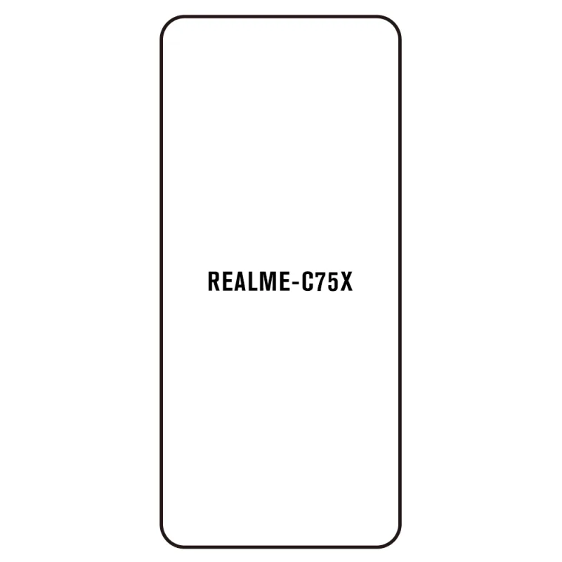 Sunshine Realme C75X Predná Hydrogél ochranná fólia Strih: Kompatibilná s krytom, Typ fólie: Číra