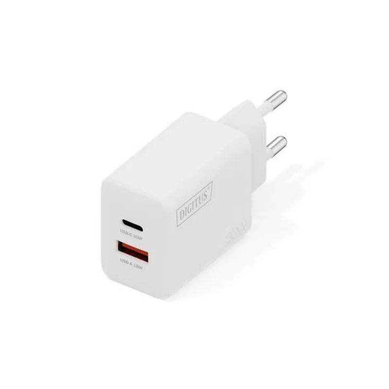 DIGITUS USB Nabíječka GaN 30W, 1x USB-C, 1x USB-A (DA-10301)