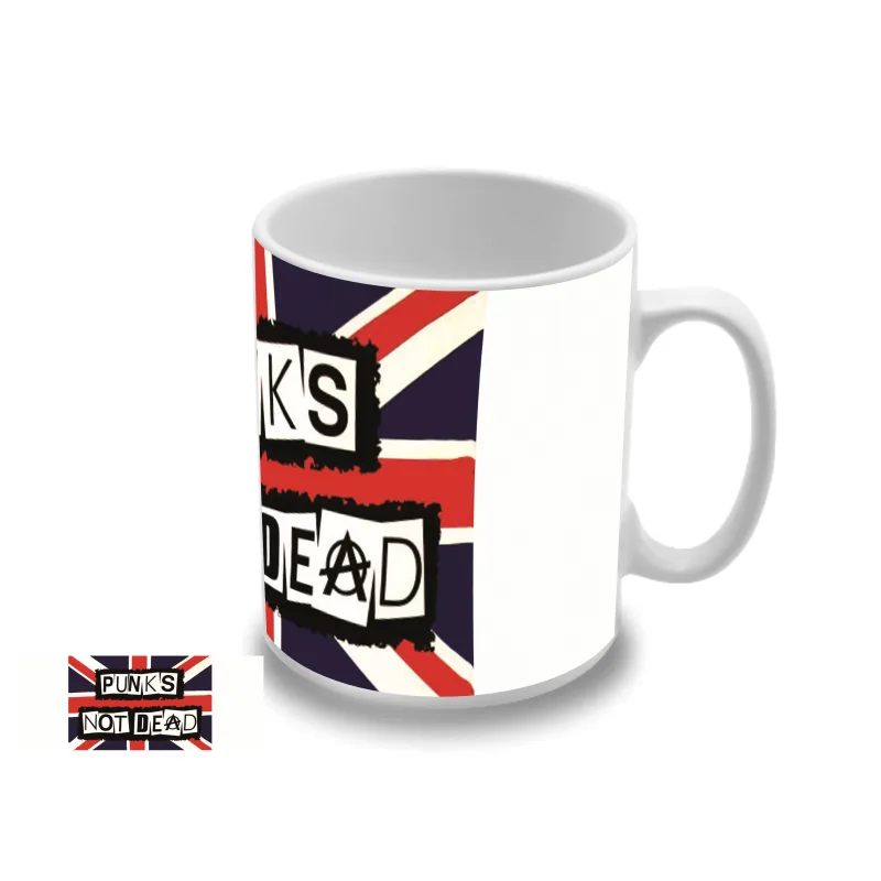 Punks not Dead - UK Flag (hrnček)