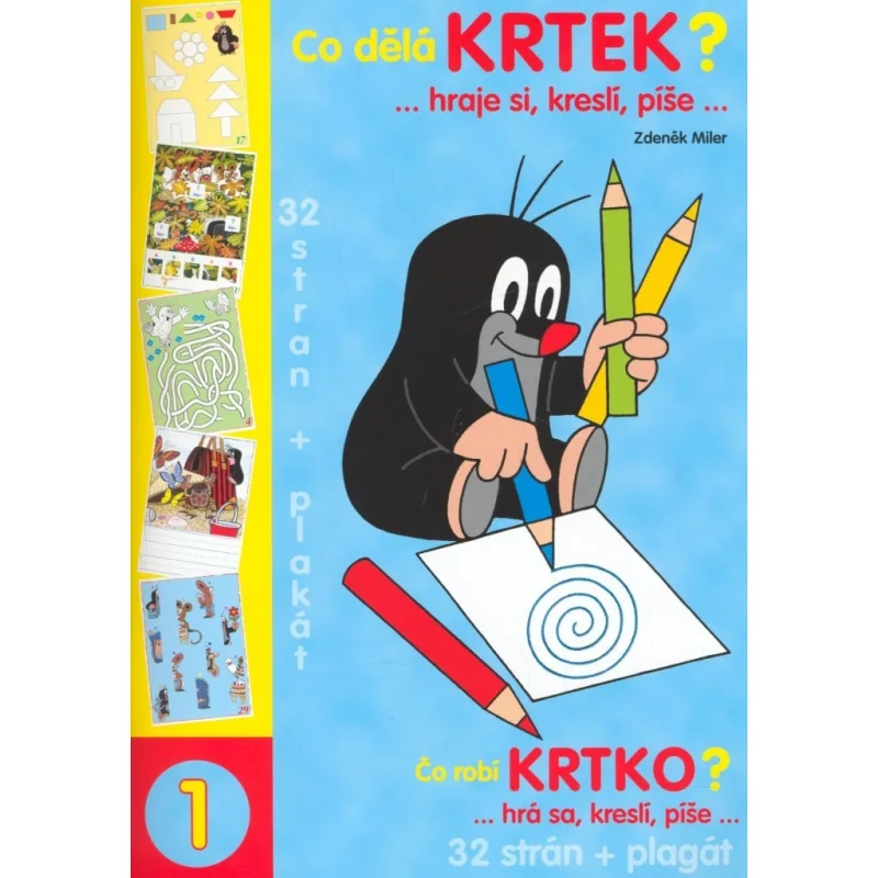 Rappa Omaľovánka A4 book Čo robí Krtko?