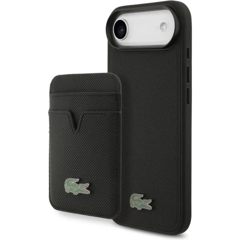 Lacoste Iconic Petit Pique MagSafe kryt + peňaženka iPhone Air čierny…