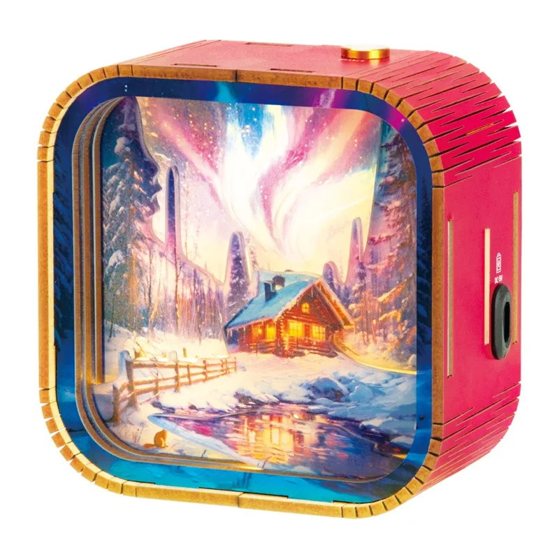 2Kids Toys 2Kids Toys 3D drevená skladačka Lampička Polárna žiara