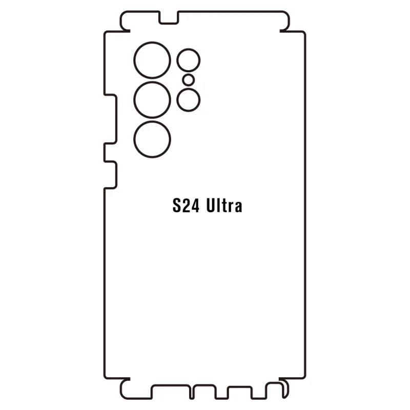 Sunshine Samsung S24 Ultra Zadná Hydrogél ochranná fólia Strih: Zadná časť a rám 1, Typ fólie: Matná