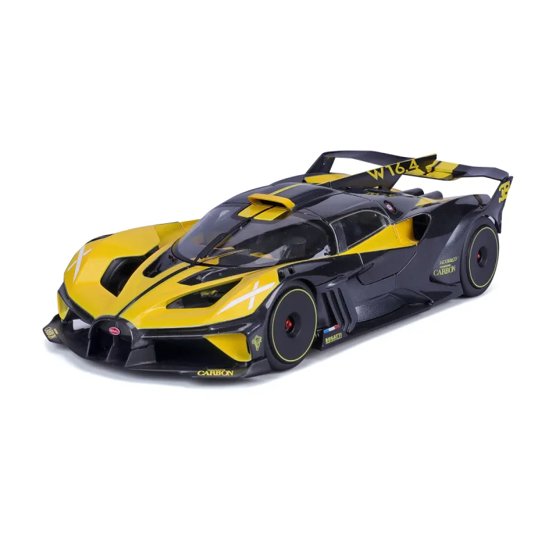 Bburago - Autá HOBBY, Bugatti Bolide, žlto-čierna, 1:18