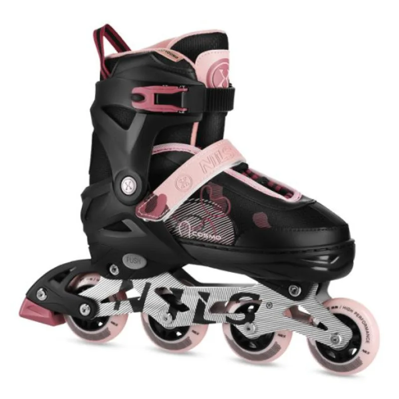 Kolečkové brusle NILS Extreme NA13808 růžové, vel.L (38-41)